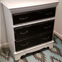 White And Black Dresser