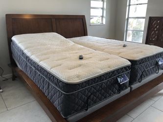 King Split Electric Adjustable Bed Frame & Mattress / $39! Split King, King, California King, Queen, Full, Twin XL– All Sizes Discounted! Try B4 U Buy