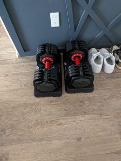 Adjustable Dumbbell Set with Trays (180lb set)