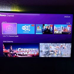 45" Samsung TV With Roku And Remote