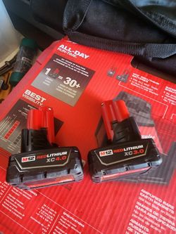 Firm Price🛑 Milwaukee M12 3.0 & 4.0 batteries used Good. Precio Firme🛑
