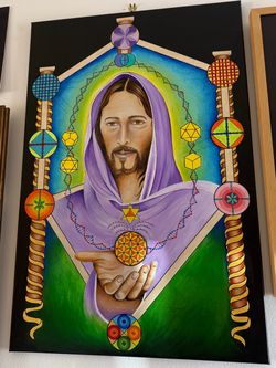 Jesus Christ acrylic painting (original piece)