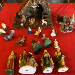 Nativity Scene With Multiple Characters