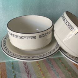 Set Of Two Tea 🍵 Cups No Handles