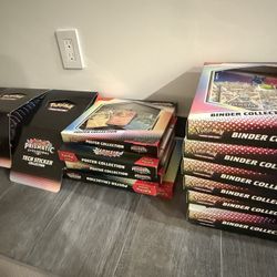 Pokemon Prismatic Evolutions Binders, Posters, And Sticker Collections 