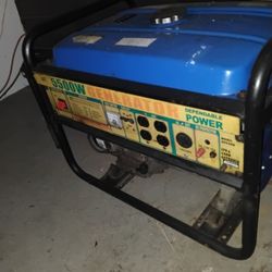 Generator 5500 Watt Runs Strong 