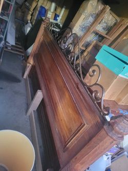 Cal King Bed Frame and mattress