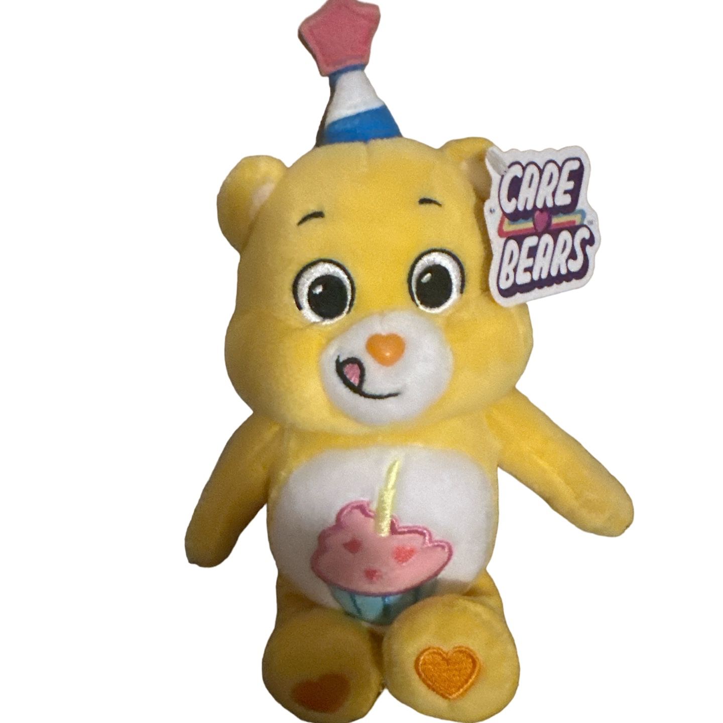 Care Bears 9" Bean Plush (Glitter Belly) - Birthday Bear - Soft Huggable Material! No original box