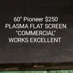 60" Pioneer $250 Plasma Flat Screen
