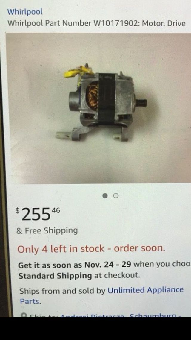 Brand new in box ❗️whirlpool washer drive motor