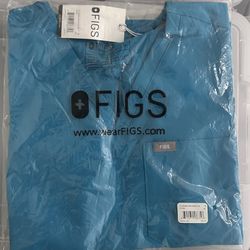 FIGS Teal Top - Catarina 1 Pocket, S