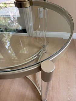 Coffee table with side table