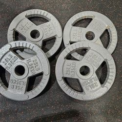 4 25lb Olympic Plates