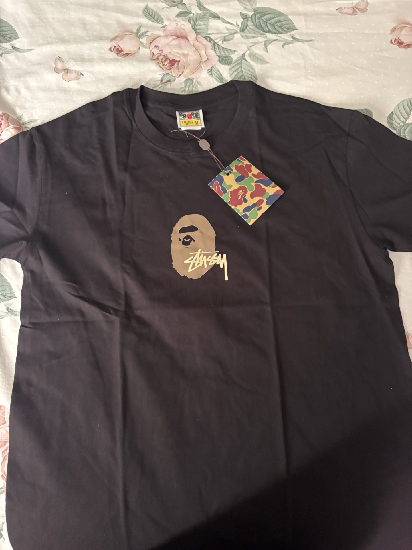 BAPE x Stüssy Black Tee (Medium) 