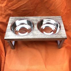 Pets Double Bowl Feeder
