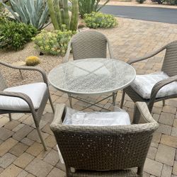 30 Inch Bistro Table And  Stackable Chair Set 