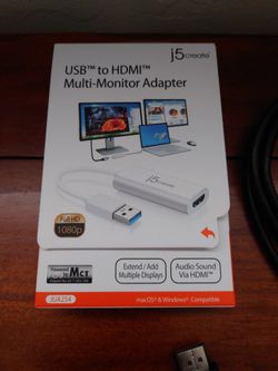 J5Create USB to HDMI Adapter 