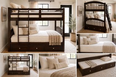 Bunk beds 3 twins!!!