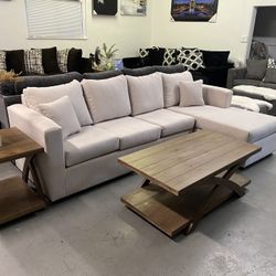 Cream Sectional Available In Stock 