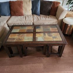 Frida Coffee Table With Four Seats