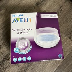 Philips AVENT Microwave Steam Sterilizer for Baby Bottles, Pacifiers, Cups and More