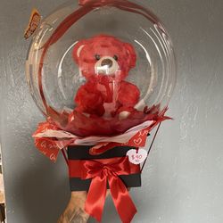 Glow Up Red Teddy Bear 