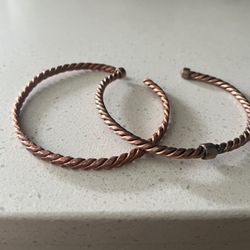 Copper bracelets 