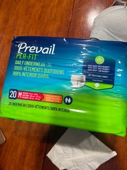 Prevail Per-Fit Daily Underwear - Medium, Extra Absorbency - 3 Packs (60 count) - NEW SEALED