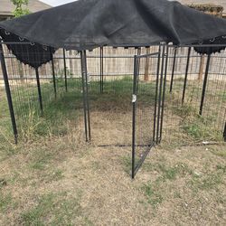 Indoor and outdoor dog cage