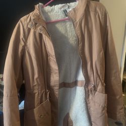 Dusty Pink Soft Interior Jacket Size 8