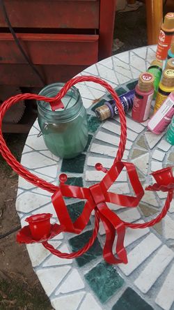 Candle holder and small Shelf