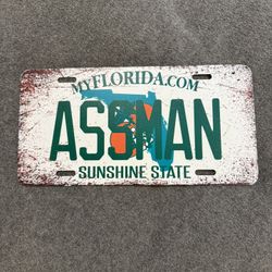New Florida License Plate Seinfeld Ass Man Gift