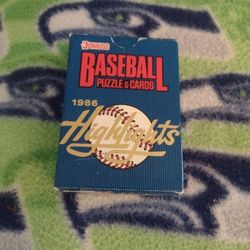 Baseball Donruss 1986 Highlights Set 56 Card Set.  Cash Porch Pickup Redmond 