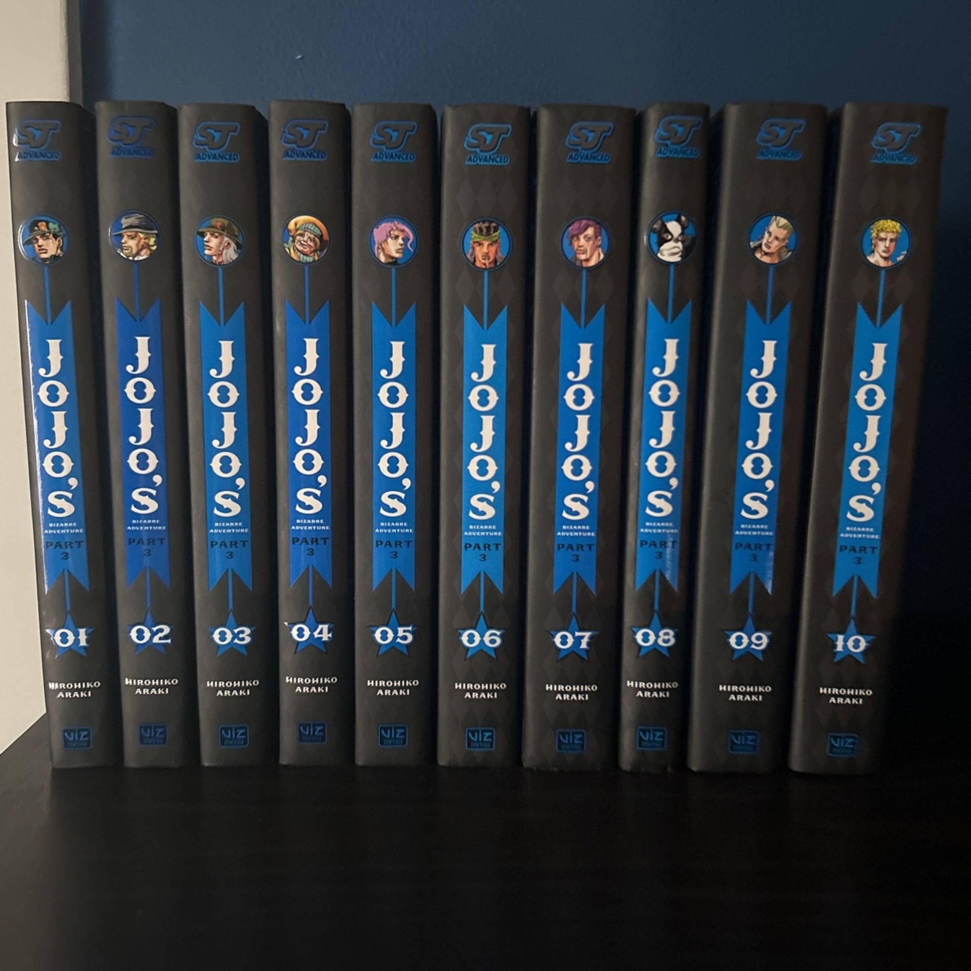 JoJo's Bizarre Adventure Part 3 Manga Hardcover Complete Set in English