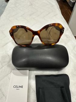 New Beautiful Summer Celine Brown Authentic Fashion Sunglasses