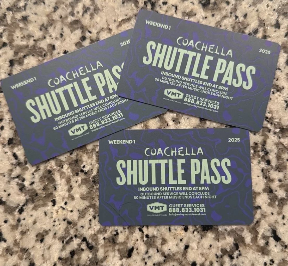 Coachella Wknd 1 Shuttle Pass