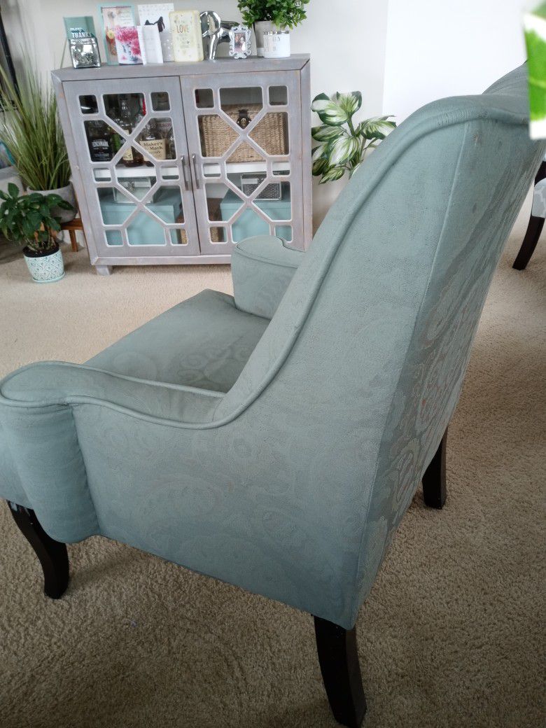 Soft Aqua Blue Chair