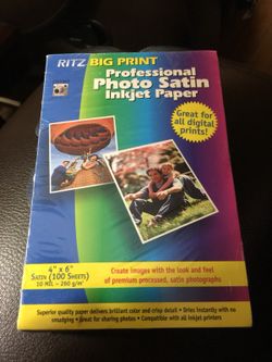 Professional photo satin inkjet paper