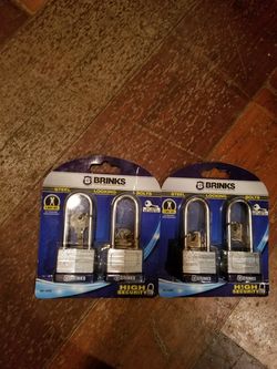 Brinks Locking Bolts - Set of 4 - All Keyed The Same