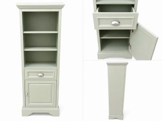 NEW Home Decorators Collection Sadie Bath Linen Cabinet – Sage Green Storage Cabinet