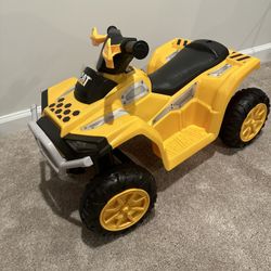 Cat Toddler Quad Ride on Toy, 6 Volt Battery