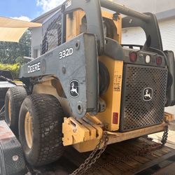 2012 John Deere Skid Steer 332D And Several Attachments