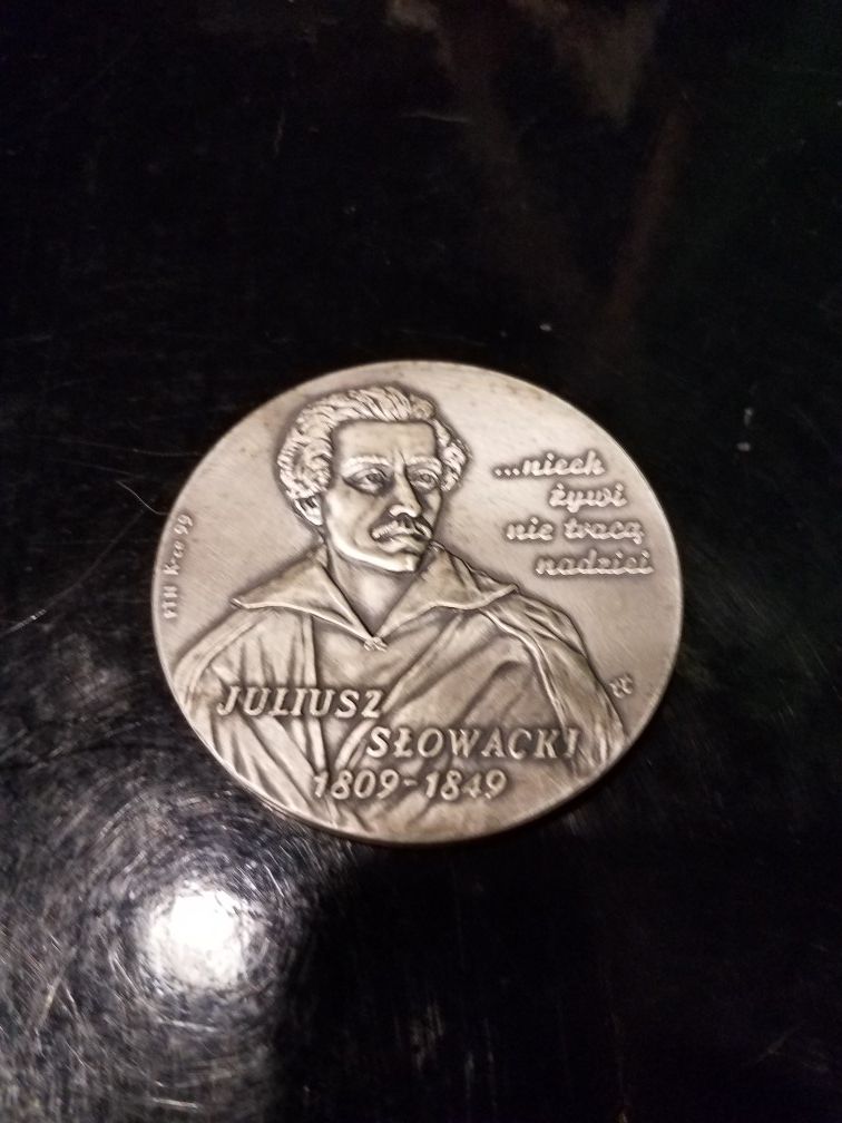 Medallion Pope and juliusz slowacki