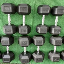 55-75.  DUMBBELLS  5 PAIRS 