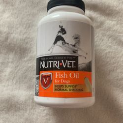 Nutri-Vet Fish Oil Supplements for Dogs | Skin and Coat Omega 3 Supplement