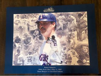 Rafael Palmero 500th home run poster
