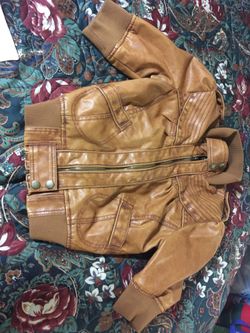 Wet seal leather jacket S