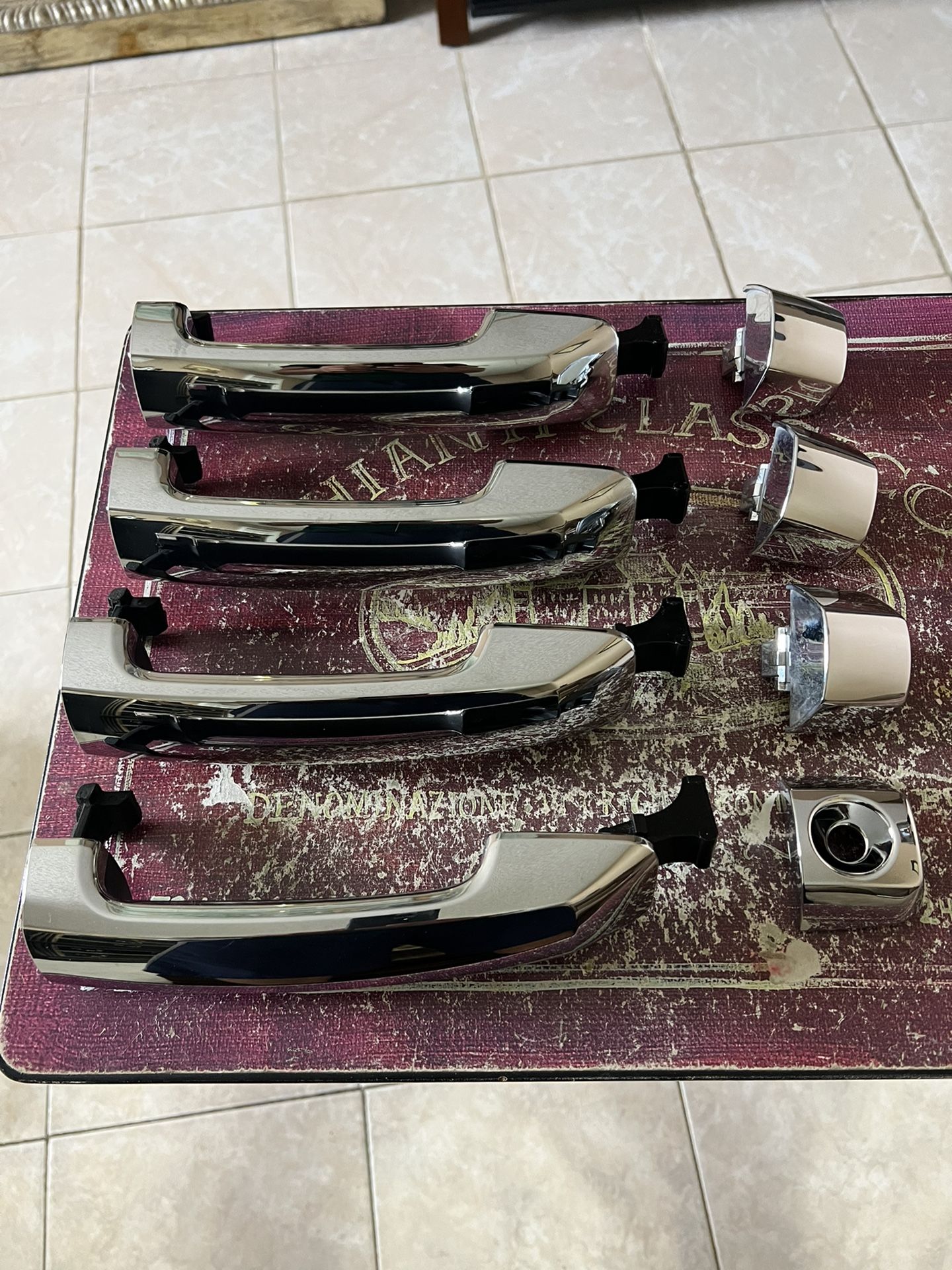 2014-2021 Toyota Tundra Crew Max OEM Chrome exterior Door Handles