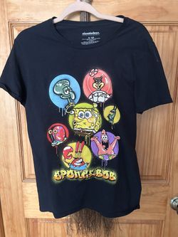 Spongebob Squarepants Friends T Shirt Size XL Black Nickelodeon