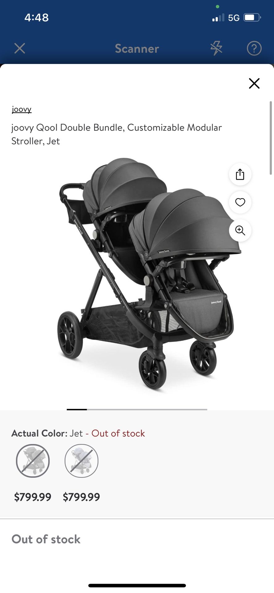 Joovy Qool Double Stroller